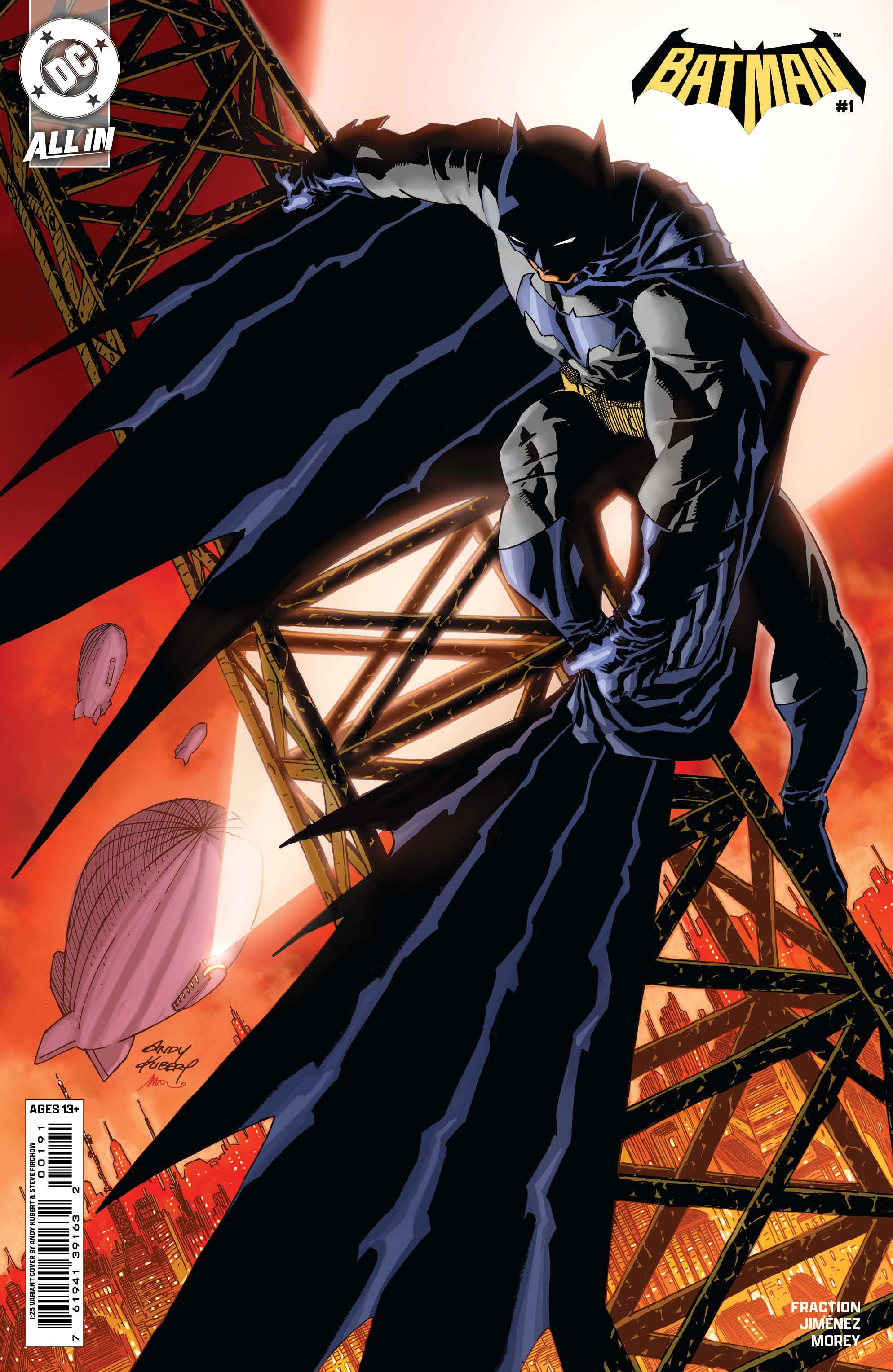 Batman #1 (Cvr L Inc 1:25 Andy Kubert Card Stock Variant) Comic