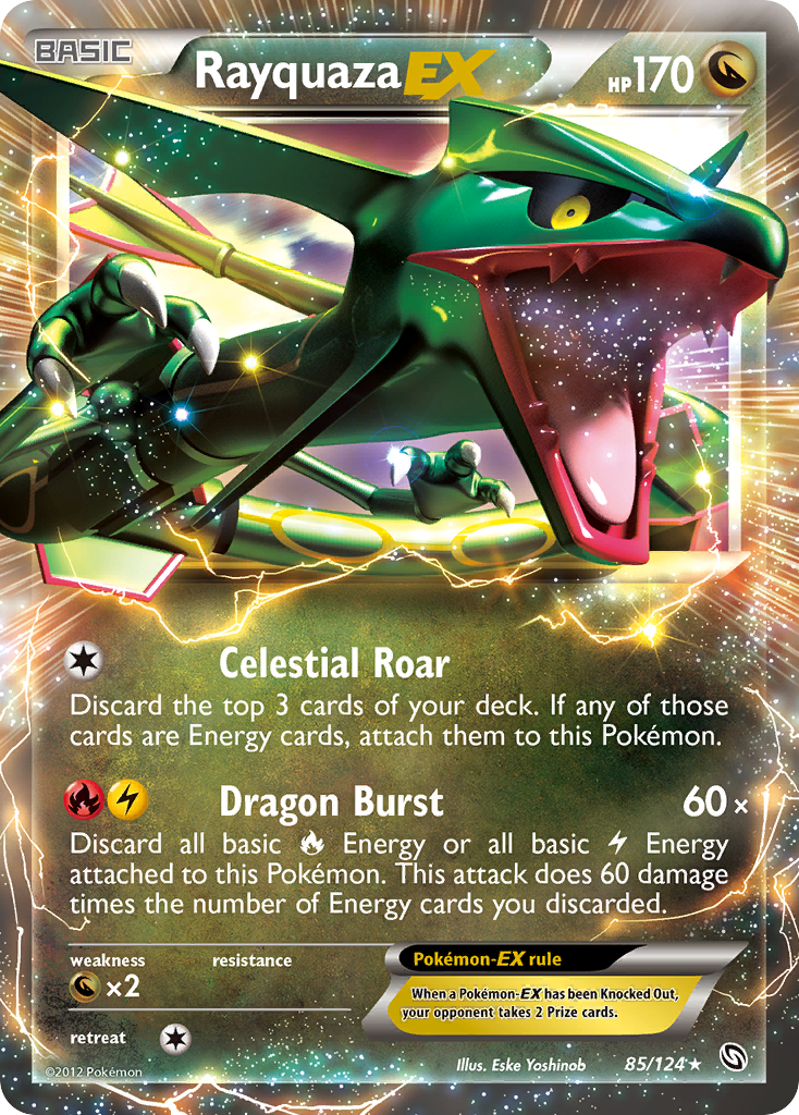 Rayquaza EX (85/124) - Dragons Exalted Pokémon Card