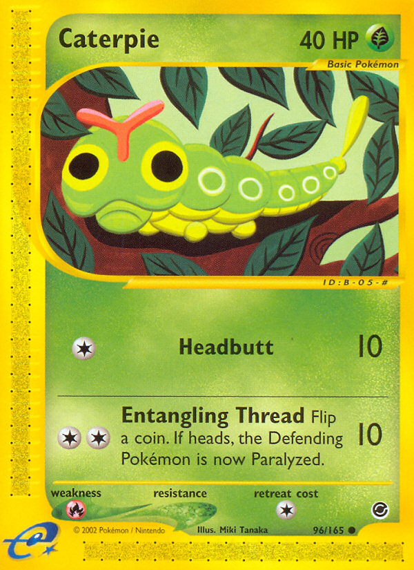 Caterpie (96/165) - Expedition Base Set Pokémon Card