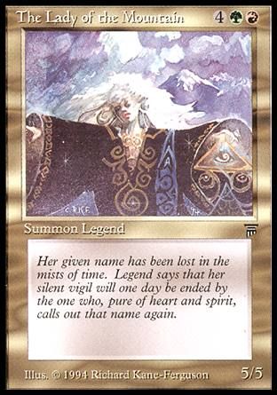 The Lady of the Mountain (Legends) Trading Card