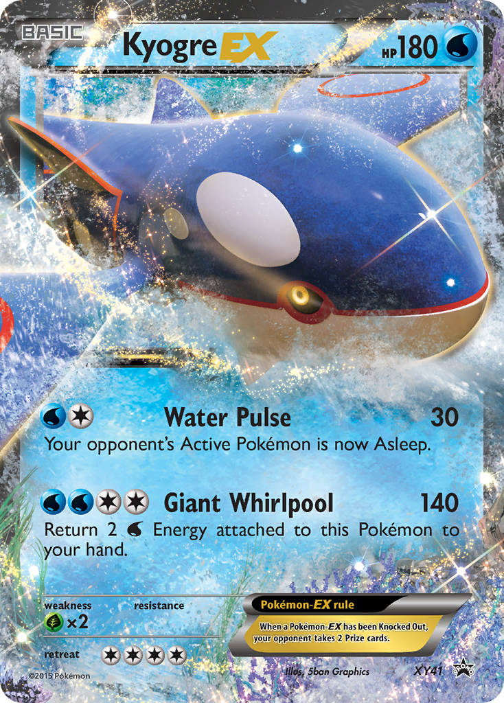 Kyogre EX (XY41) - XY Black Star Promos Pokémon Card