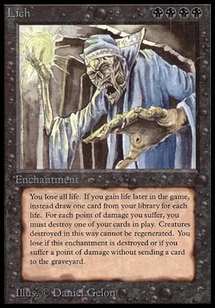 Lich (Alpha) Trading Card