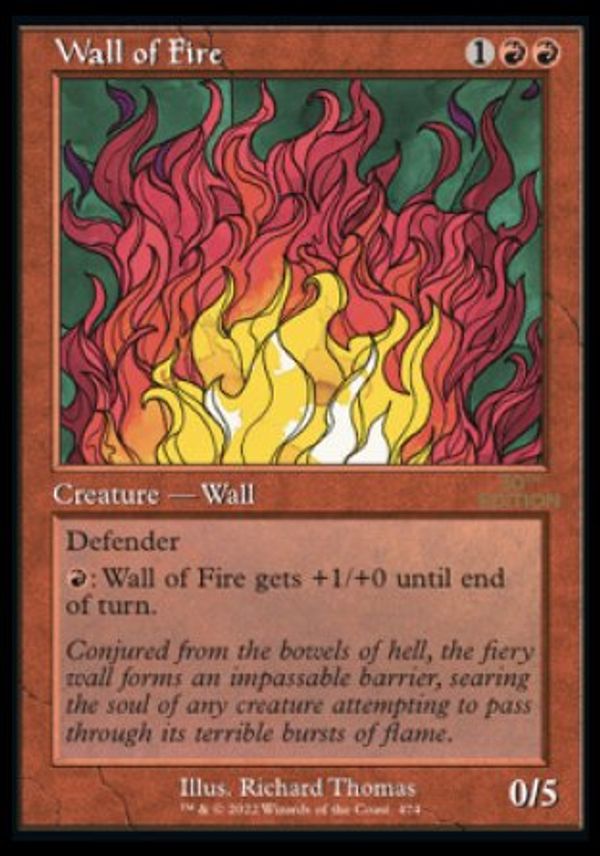 Wall of Fire (Magic 30th Anniversary Edition - Old Frame)