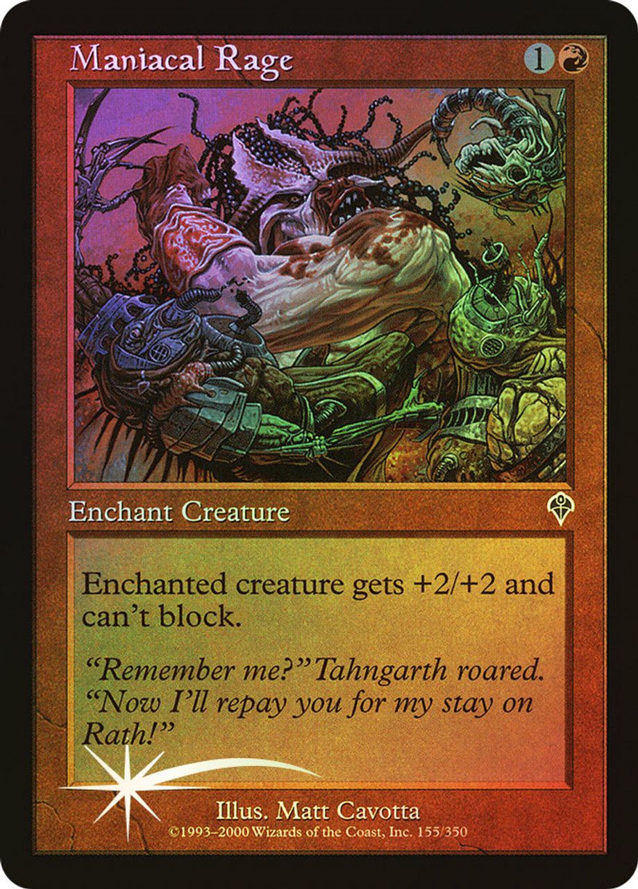 Maniacal Rage (Invasion - Foil) Trading Card