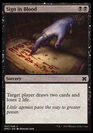 Sign in Blood (Modern Masters 2015) Trading Card