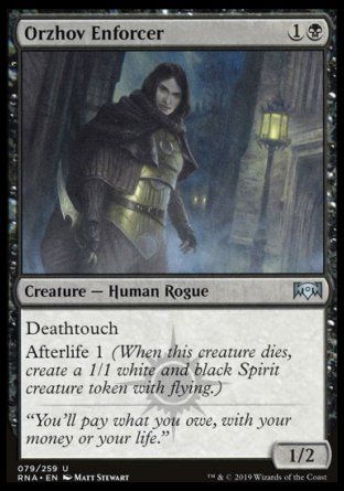 Orzhov Enforcer (Ravnica Allegiance) Trading Card