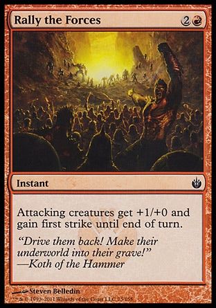 Rally the Forces (Mirrodin Besieged) Trading Card