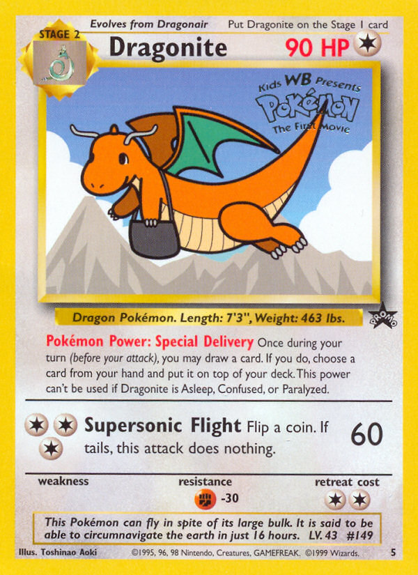 Dragonite (5/53) - Wizards Black Star Promos Pokémon Card