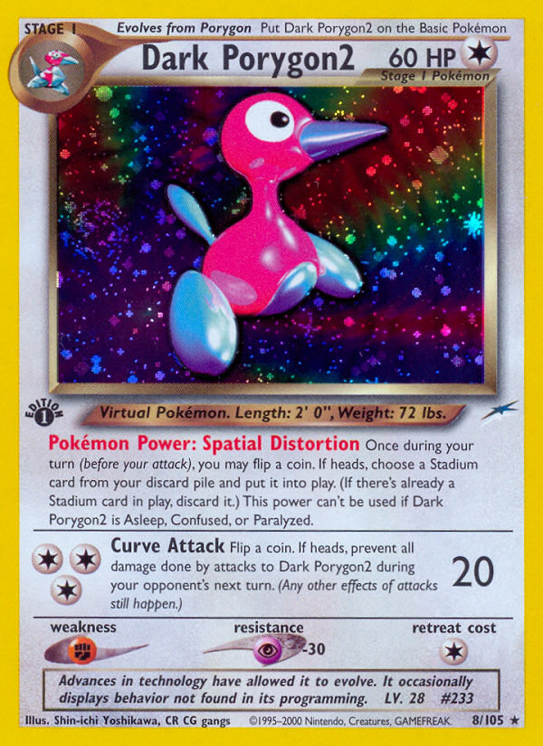 Dark Porygon2 (8/105) - Neo Destiny Pokémon Card