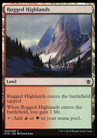 Rugged Highlands (Khans of Tarkir) Trading Card