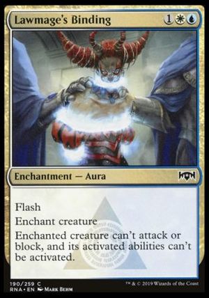 Lawmage's Binding (Ravnica Allegiance)