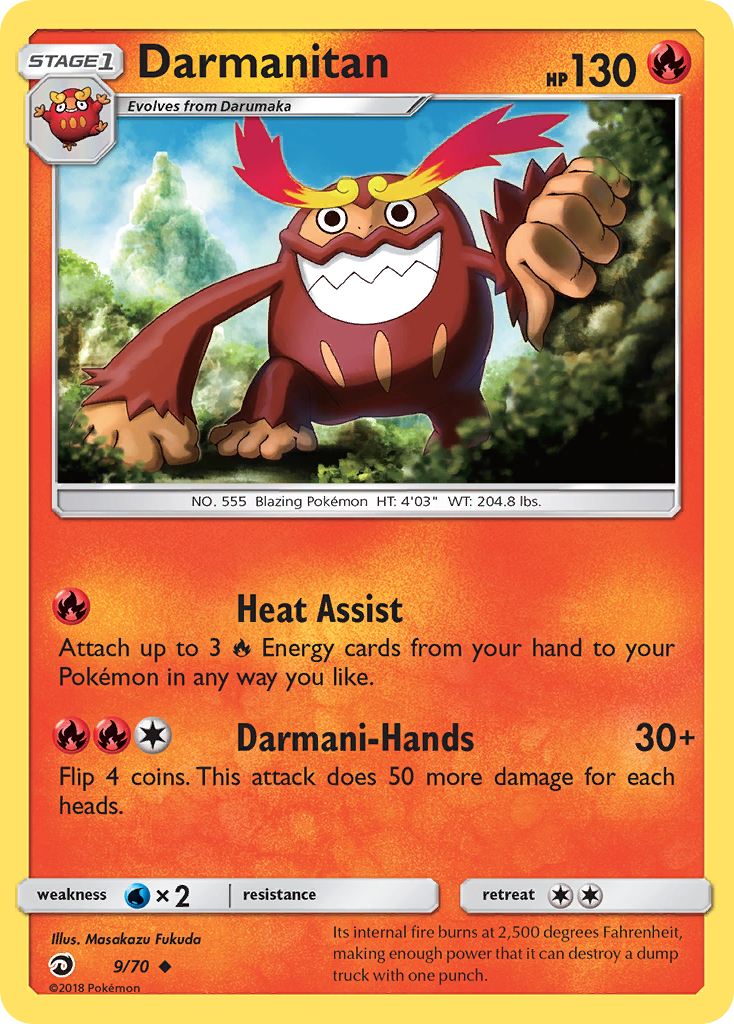 Darmanitan (9/70) - Dragon Majesty Pokémon Card