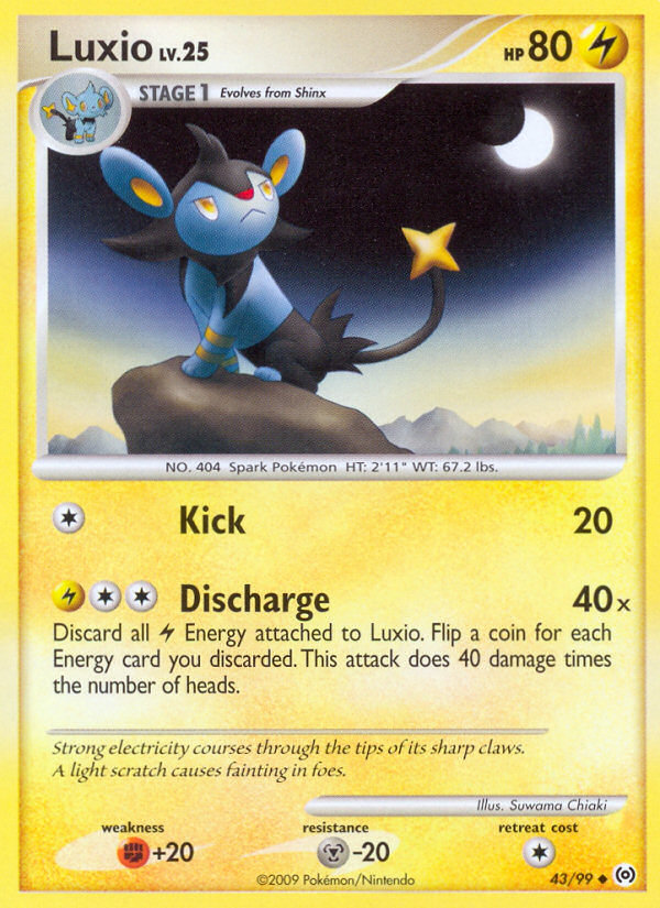 Luxio (43/99) - Arceus Pokémon Card