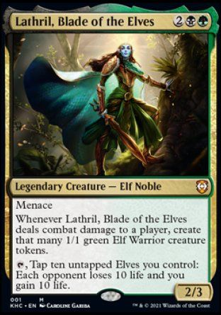 Lathril, Blade of the Elves (Kaldheim Commander Decks) Trading Card