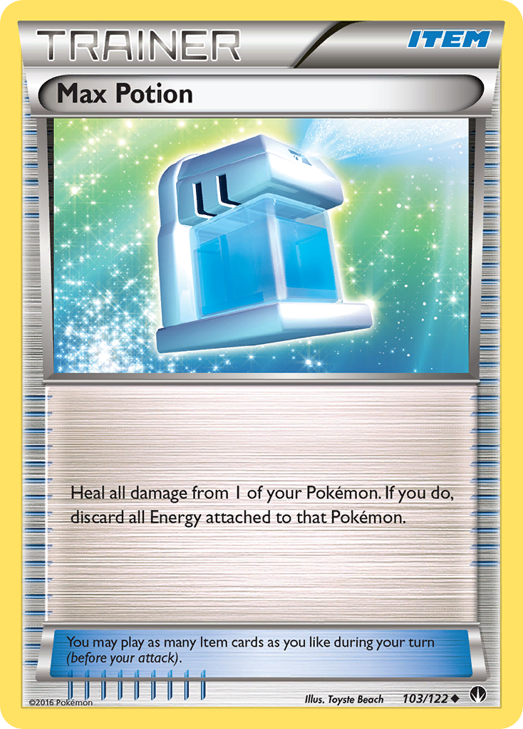 Max Potion (Trainer: Item) (103/122) - BREAKpoint Pokémon Card