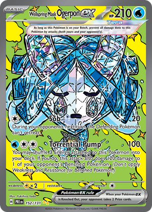 Wellspring Mask Ogerpon ex (152/131) - Prismatic Evolutions