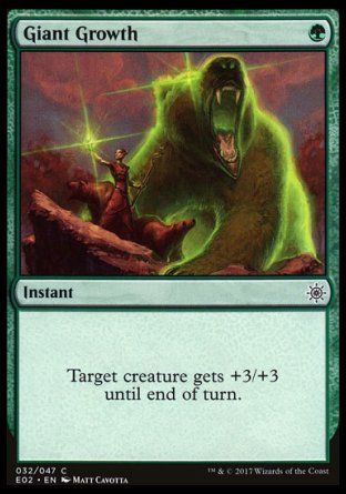 Giant Growth (Explorers of Ixalan) Trading Card