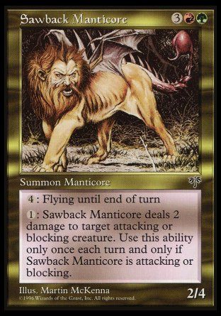 Sawback Manticore (Mirage) Trading Card