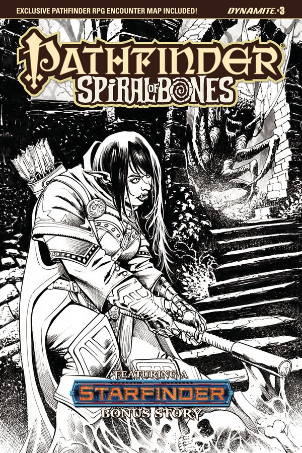Pathfinder Spiral Of Bones #3 (Cover E Santucci B&w Cover)