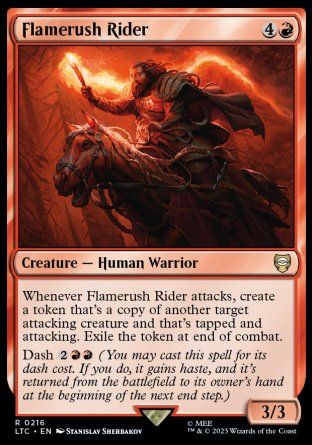 Flamerush Rider (The Lord of the Rings Commander Decks) Trading Card