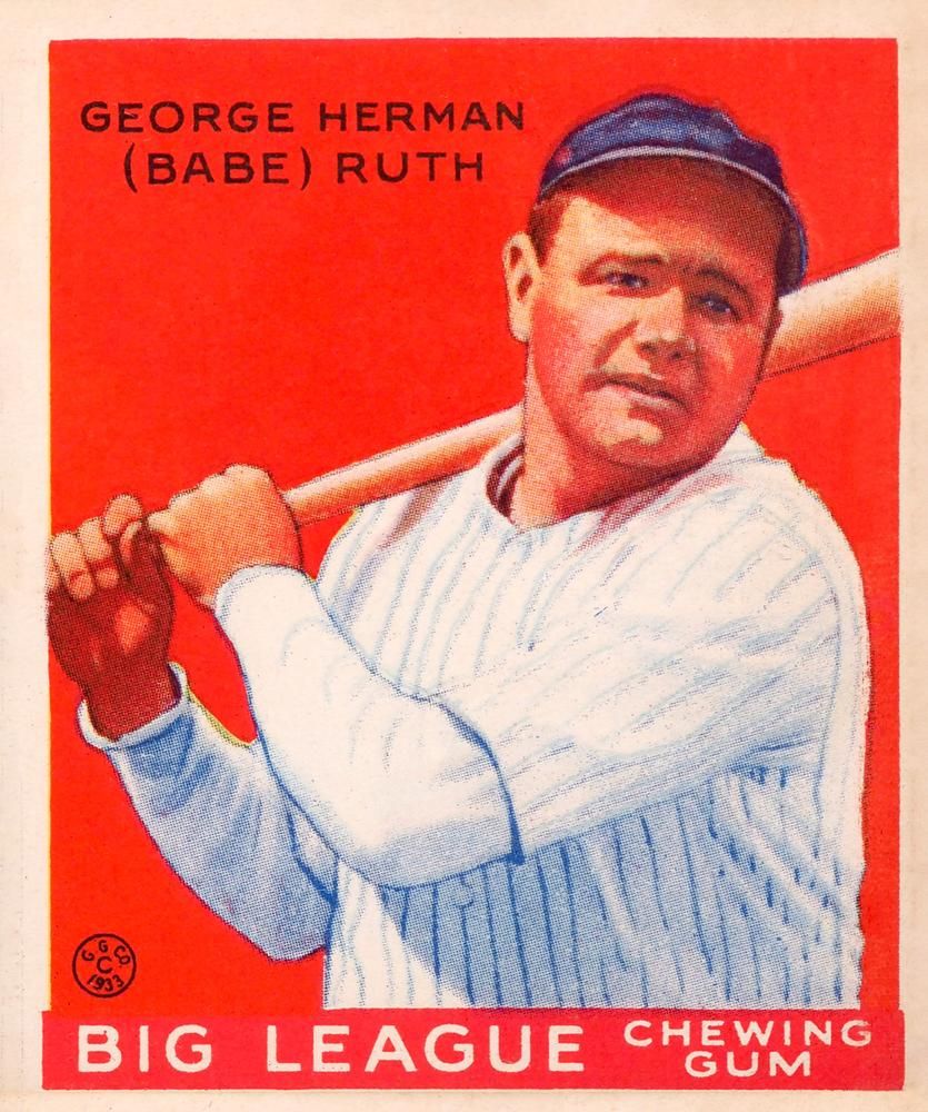 George Herman "Babe" Ruth 1933 Goudey (R319) #149 Sports Card
