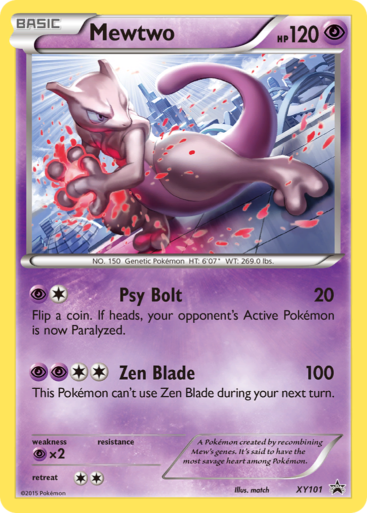 Mewtwo (XY101) - XY Black Star Promos Pokémon Card