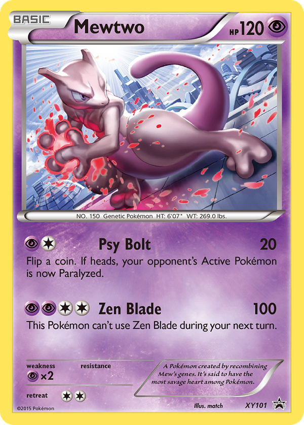 Mewtwo (XY101) - XY Black Star Promos