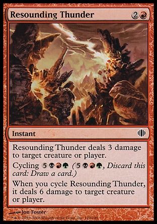 Resounding Thunder (Shards of Alara) Trading Card