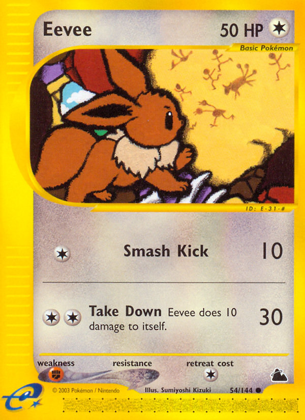 Eevee (54/144) - Skyridge Pokémon Card