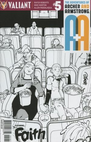A&A: The Adventures of Archer & Armstrong #5 (Cover F B&w Sketch Lafuente (f)