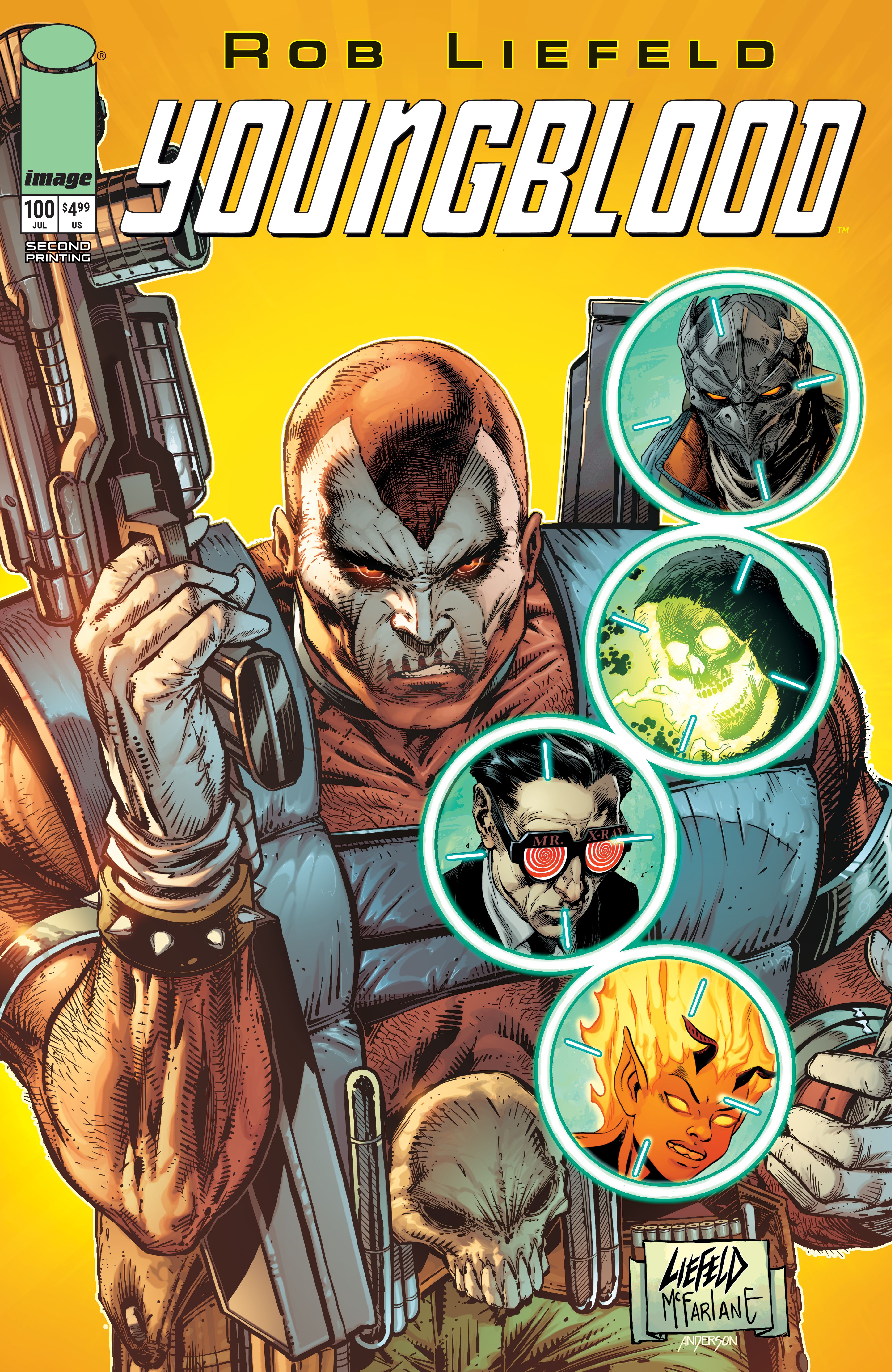 Youngblood #100 (2nd Ptg Cvr B Ghost Machine Variant) Comic