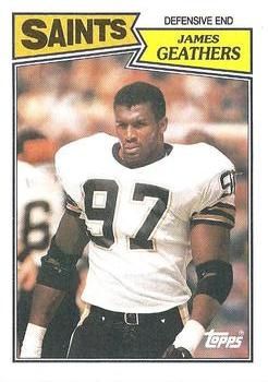 James Geathers 1987 Topps #282 Sports Card