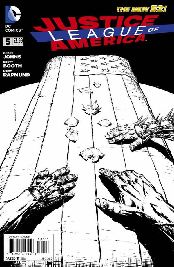Justice League Of America #5 [Black & White Variant Ed]