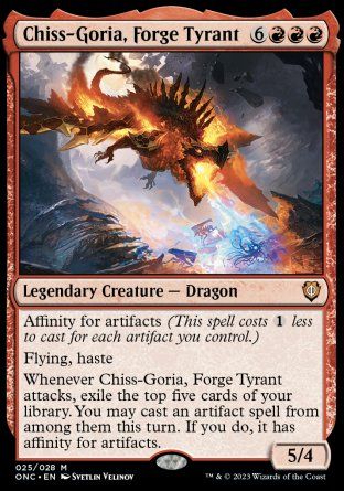 Chiss-Goria, Forge Tyrant (Phyrexia: All Will Be One Commander Decks) Trading Card