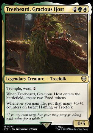 Treebeard, Gracious Host (The Lord of the Rings Commander Decks) Trading Card