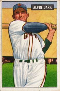 Alvin Dark 1951 Bowman #14 Sports Card