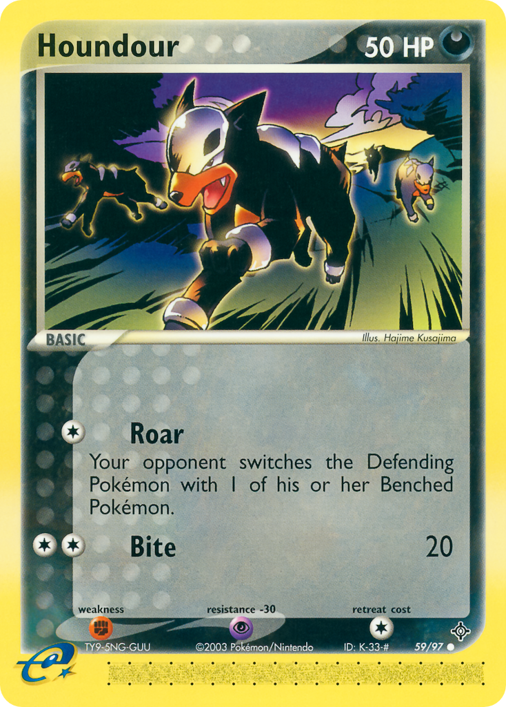 Houndour (59/97) - Dragon Pokémon Card