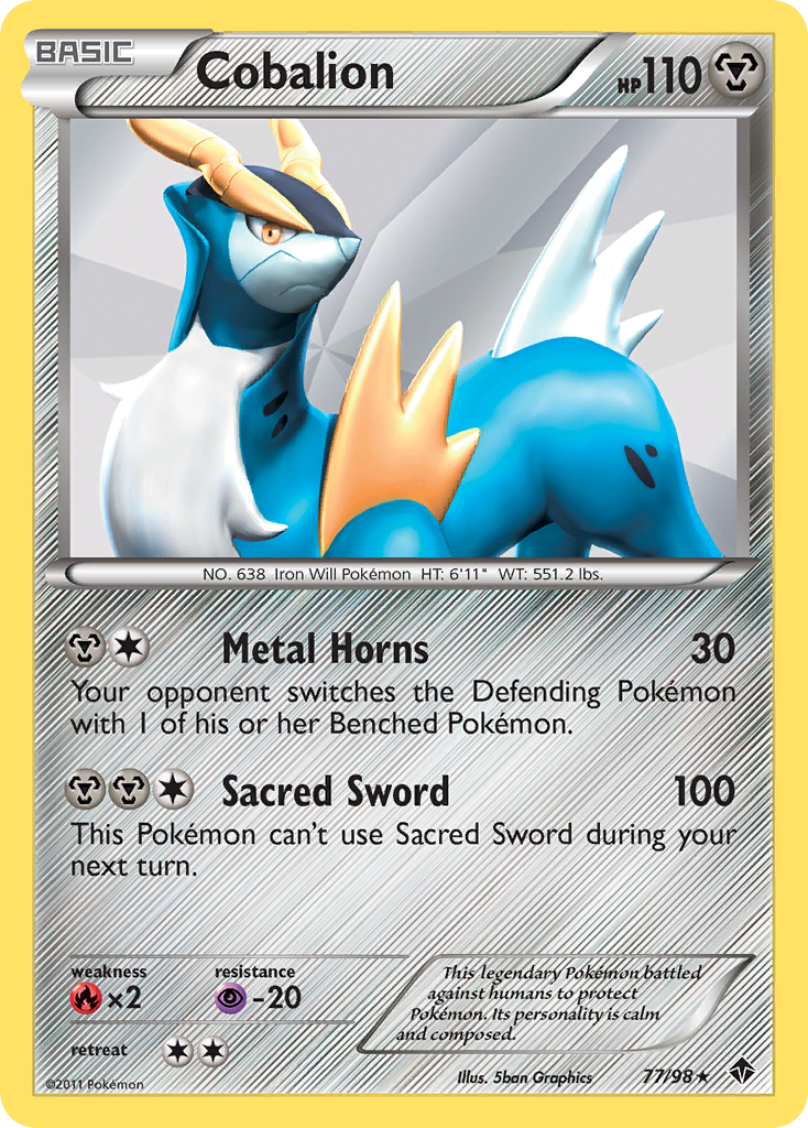 Cobalion (77/98) - Emerging Powers Pokémon Card