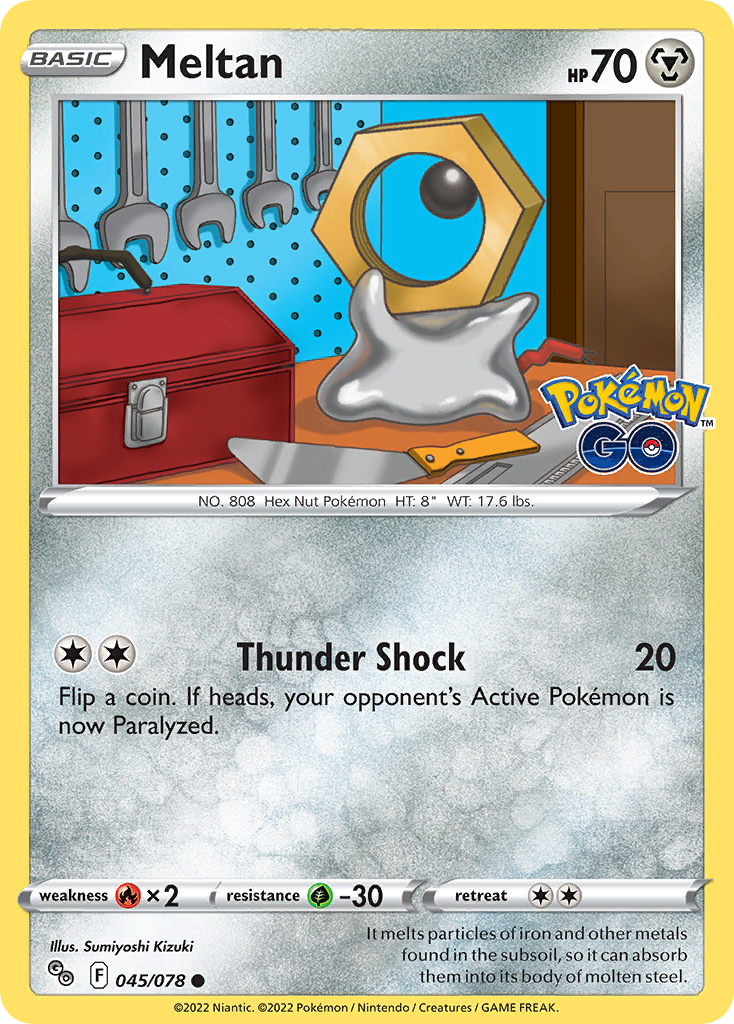 Meltan (45/78) - Pokémon GO Pokémon Card