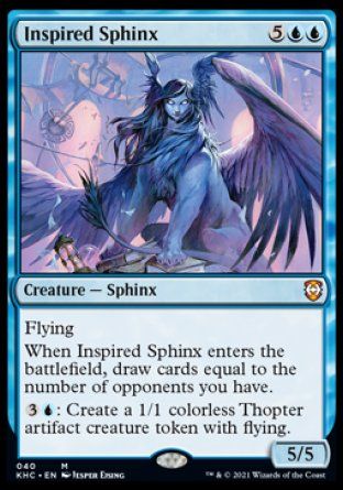 Inspired Sphinx (Kaldheim Commander Decks) Trading Card