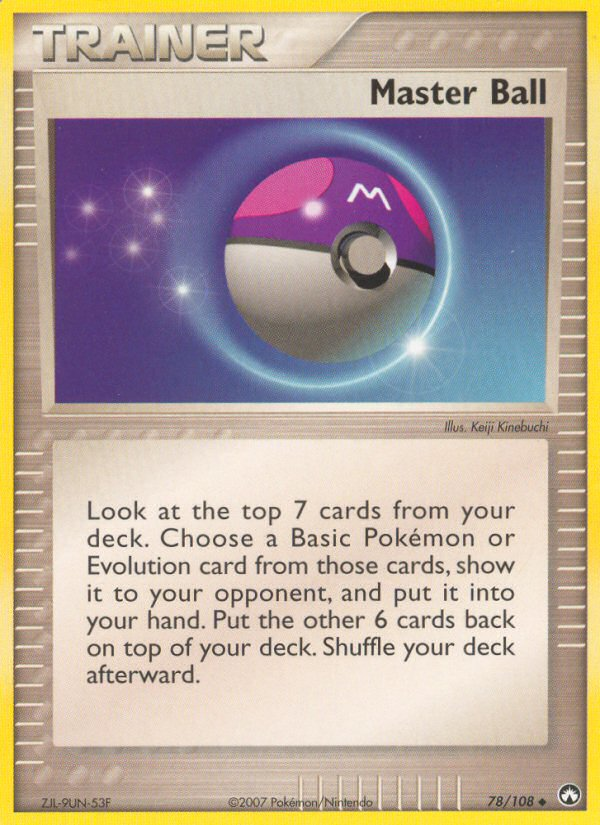 Master Ball (Trainer: Item) (78/108) - Power Keepers Pokémon Card