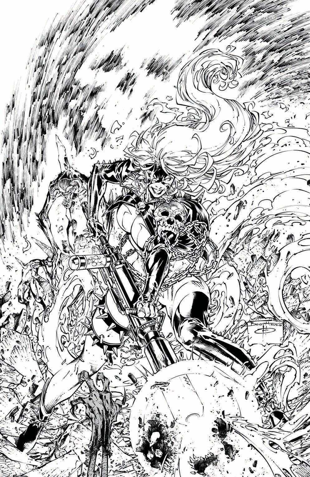 She-Spawn #1 (Cvr E Brett Booth B&W Variant) Comic