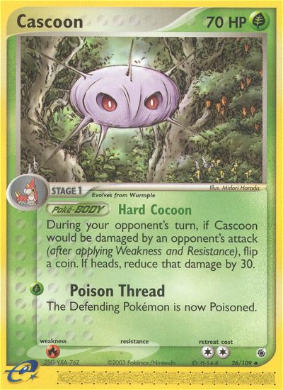 Cascoon (26/109) - Ruby & Sapphire Pokémon Card