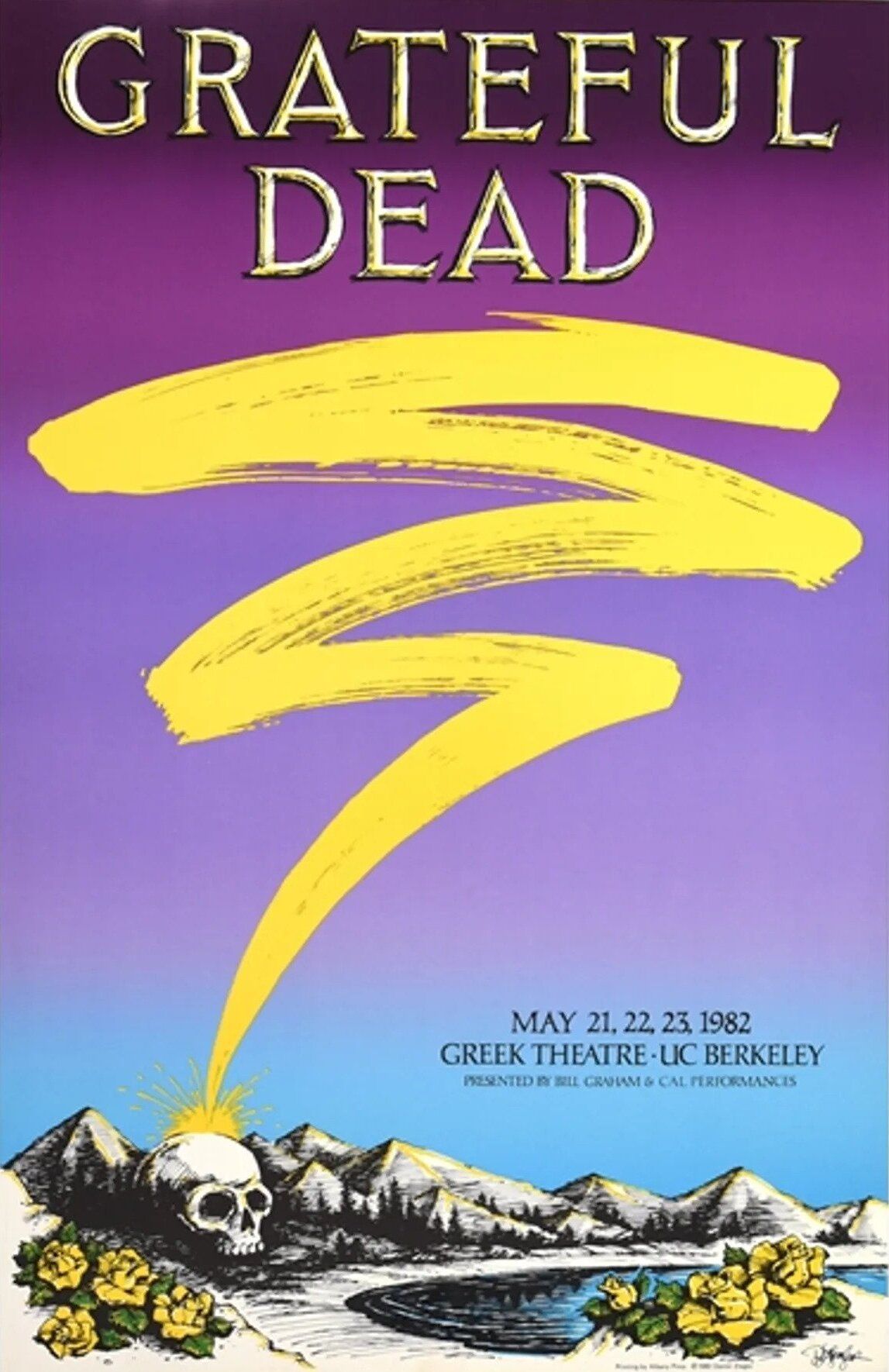 Grateful Dead Greek Theatre 1982 Concert Poster