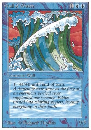 Wall of Water (Unlimited) Trading Card