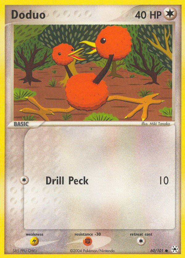 Doduo (60/101) - Hidden Legends Pokémon Card