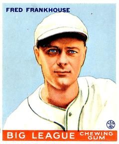 Fred Frankhouse 1933 Goudey (R319) #131 Sports Card