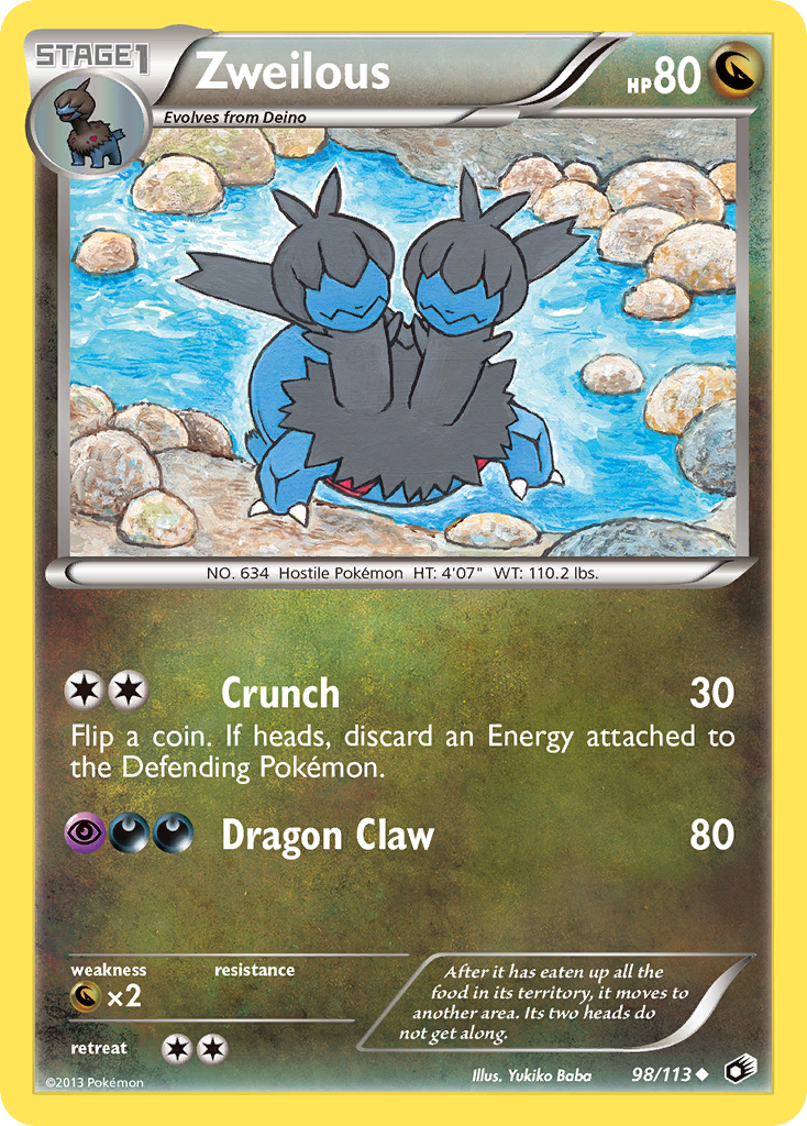 Zweilous (98/113) - Legendary Treasures Pokémon Card