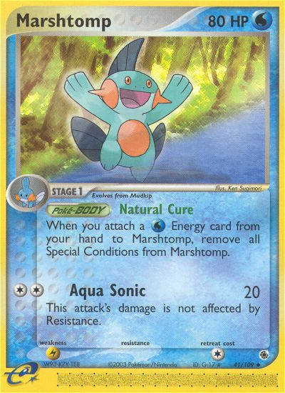 Marshtomp (41/109) - Ruby & Sapphire Pokémon Card