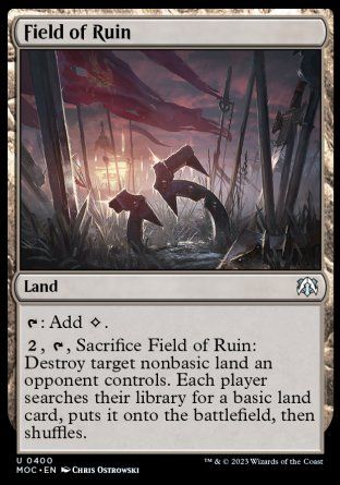 Field of Ruin (March of the Machine Commander Decks) Trading Card